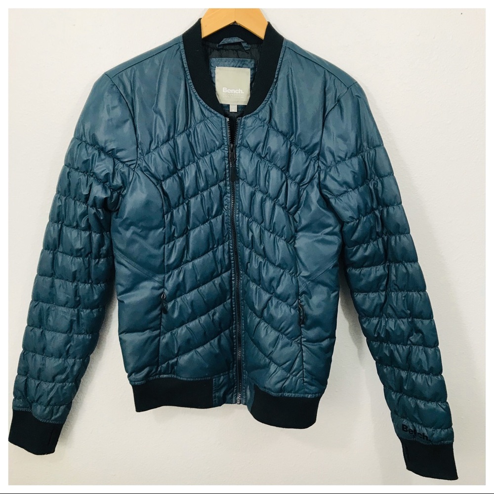 Bench Puffer Jacket teal blue